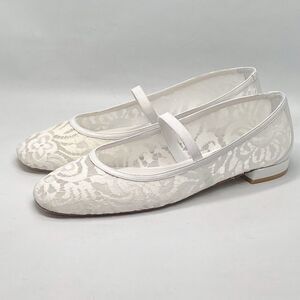Stuart Weitzman Arabella Lace Ballet Flats size 8.5